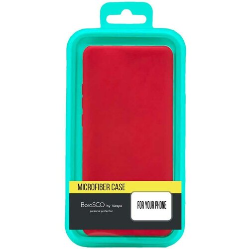 Чехол BoraSCO Microfiber Case для Xiaomi Redmi Note 11 Pro красный
