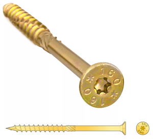 Шуруп (саморез) 3х35 (500шт) самонарезающий (конструкционный) для массивной доски и дерева потайная головка