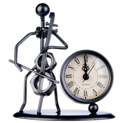 фото Gewa 980704 sculpture clock cello часы-скульптура сувенирные, виолончелист