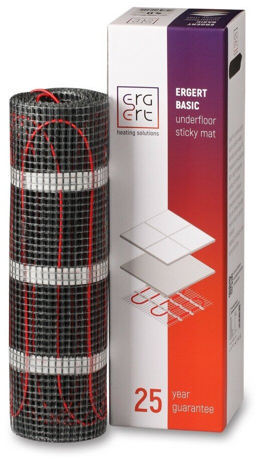 Нагревательный мат Ergert BASIC-200 1600 Вт, 8 кв.м.