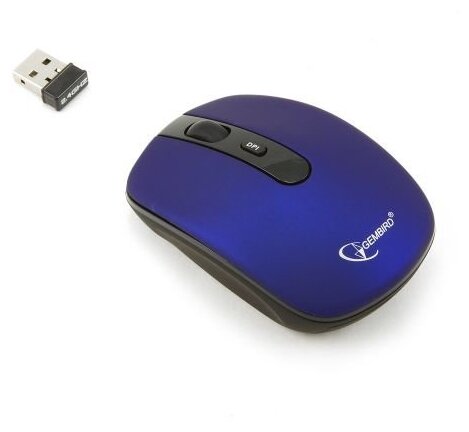 Gembird Мышь беспроводная Gembird MUSW-202B Black-Blue USB