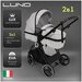 Детская коляска Nuovita Luno 2 в 1 (Bianco fumoso/Дымчато-серый)