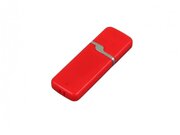 Промо флешка пластиковая с оригинальным колпачком (4 Гб / GB USB 2.0 Красный/Red 004)