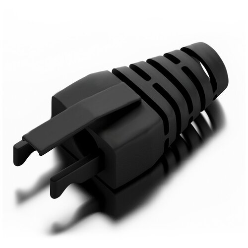 Колпачок на вилку коннектора 8p8c RJ-45 изолирующий на кабель 50 - 55 мм 10шт GCR-RJ45 черный м 34700₽