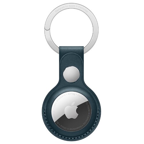 Брелок Apple, синий airtag leather key ring светло коричневый