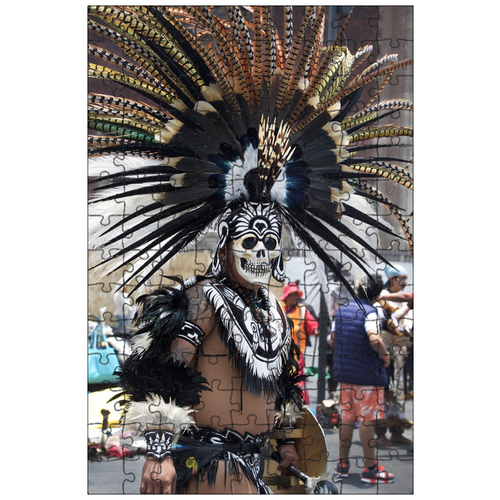 фото Магнитный пазл 27x18см."костюм, мексика, культура" на холодильник lotsprints