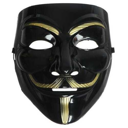 фото Карнавальная маска «гай фокс», цвет чёрный сима-ленд