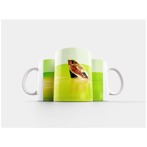 фото Кружка "стеклянный камень, алмаз, зеленый" 320 мл lotsprints