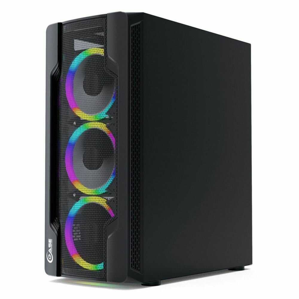 Корпус Powercase Mistral X4 Mesh LED, Tempered Glass, 4x 120mm 5-color fan, чёрный, ATX (CMIXB-L4) — фото 1