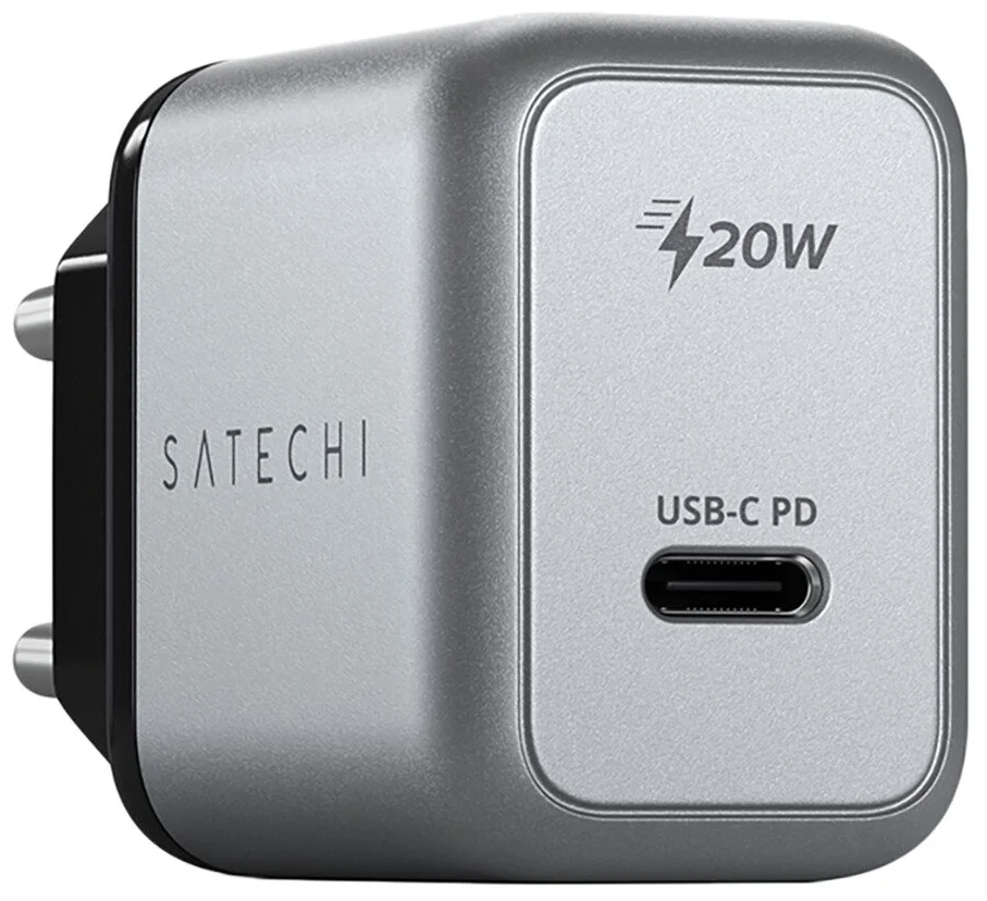 Сетевое зарядное устройство Satechi 20W USB-C PD Wall charger, 1xUSB Type-C (PD), Серый ST-UC20WCM-EU