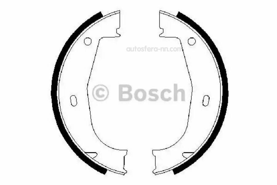 BOSCH 0986487520 Колодки тормозные барабанные