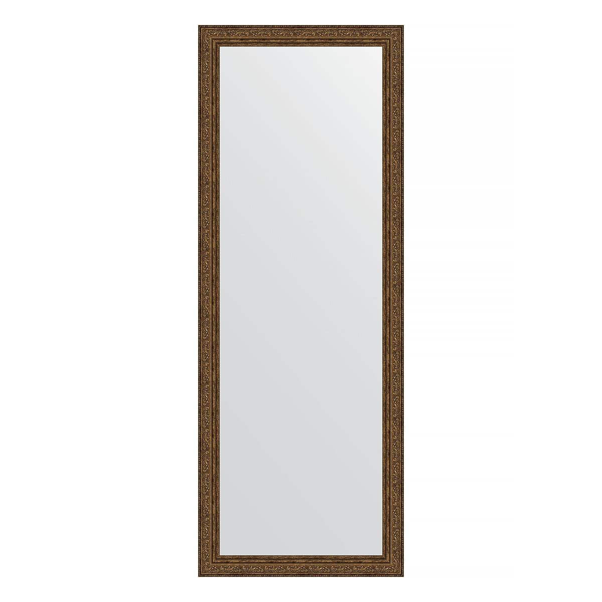 Зеркало настенное EVOFORM в багетной раме виньетка состаренная бронза, 54х144 см, для гостиной, прихожей, кабинета, спальни и ванной комнаты, BY 3105