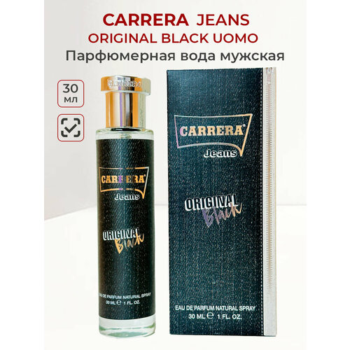 портмоне клатч премиум блэк ориджинал Парфюмерная вода мужская CARRERA Jeans ORIGINAL BLACK UOMO 30мл Карера итальянские духи мужские парфюм для мужчин в подарок