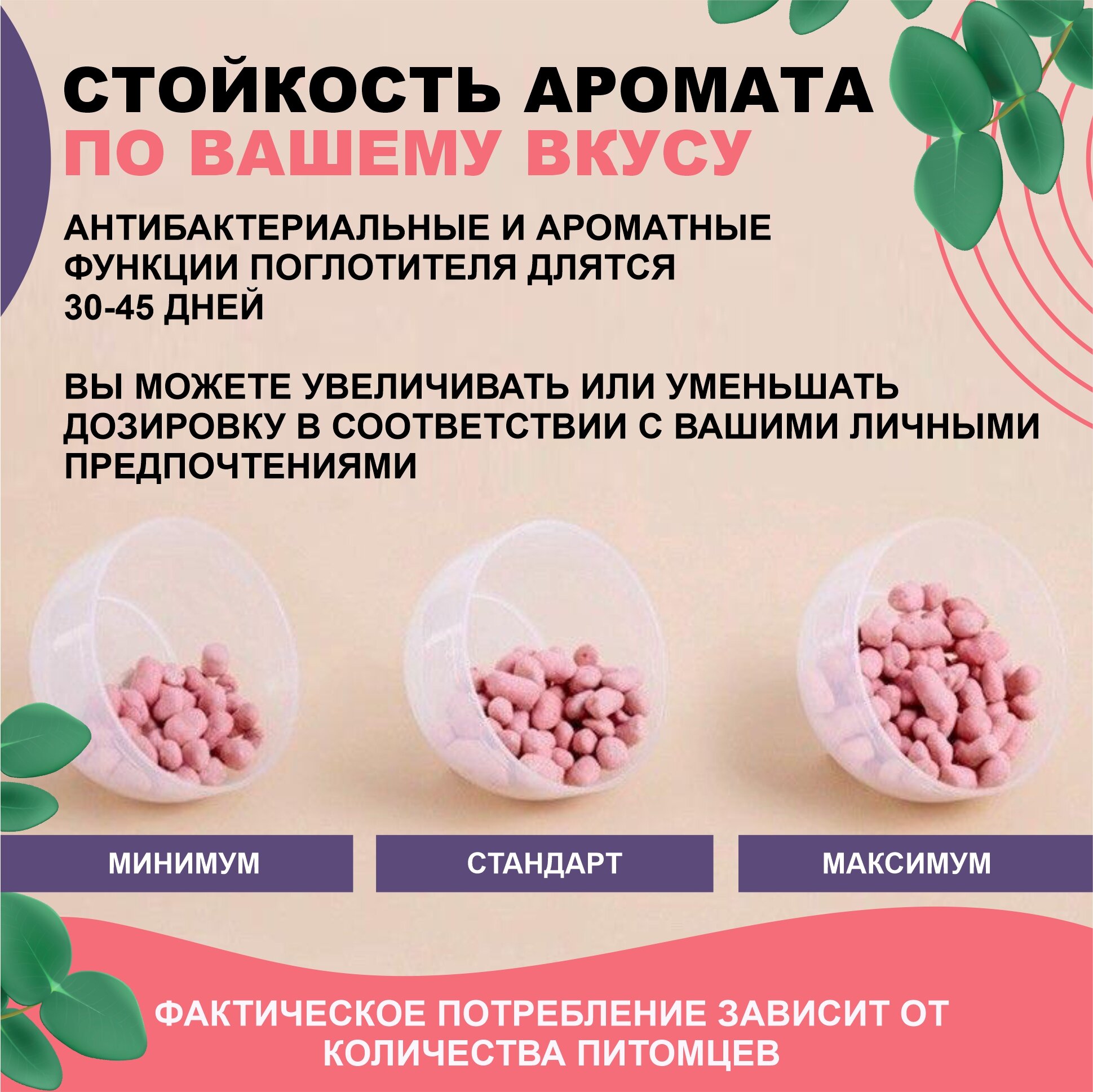 Поглотитель запаха для кошачьего туалета Cature с цветочным ароматом, 450мл - фотография № 6