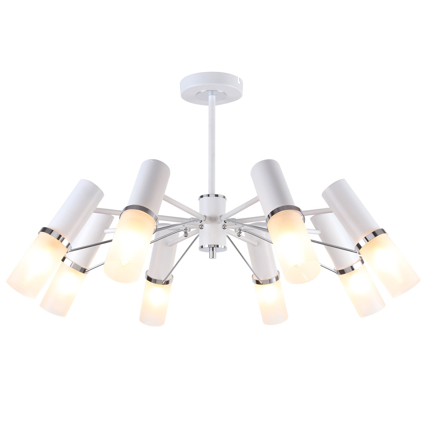 Потолочная люстра F-Promo Viator 2559-8P E14 320 Вт металл стекло белый хром