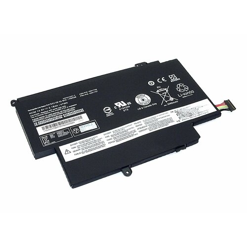 Аккумулятор для ноутбука Lenovo ThinkPad S1 Yoga (45N1704) 14.8V 3180mAh аккумулятор для ноутбука lenovo thinkpad s1 yoga 45n1704 14 8v 2900mah oem