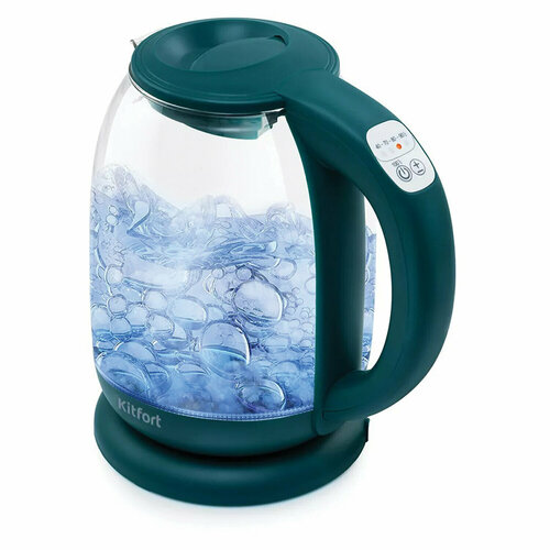 Чайник KITFORT КТ-640-4 17л 2200Вт закрытый нагрев элемент терморегулятор стекл В комплекте 1шт 342000₽