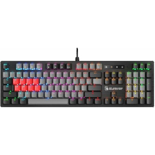 Клавиатура A4TECH Bloody B820R Dual Color USB черный серый b820r grey blue switch 778000₽