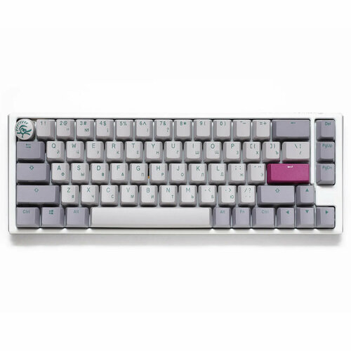 Ducky One 3 SF Mist Cherry MX RGB Silent Red cherry profile 117 key pbt chalk keycap dye subbed for cherry mx keyboard keycap