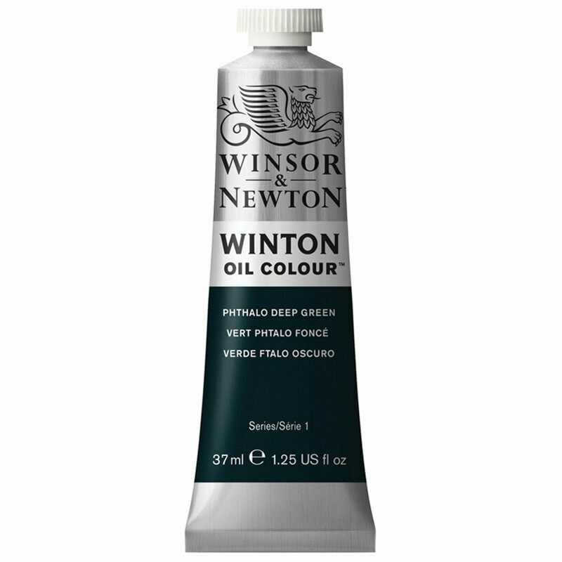 Краска масляная художественная Winsor&Newton "Winton", 37мл, туба, фтало-зеленый темный, 3 штук, 316767