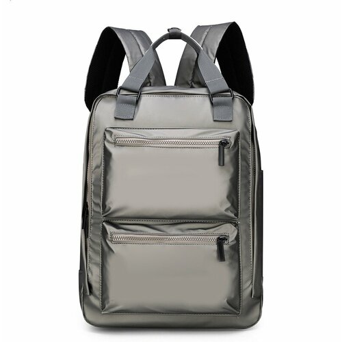 фото Рюкзак мужской серый нейлон m-trend