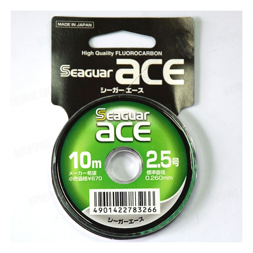 фото Kureha, монолеска ace, флюорокарбон, 10м, 0.6, 0.128мм, 0.95кг seaguar