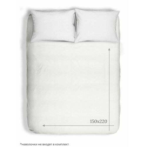 Простыня 220х150 хлопок белая