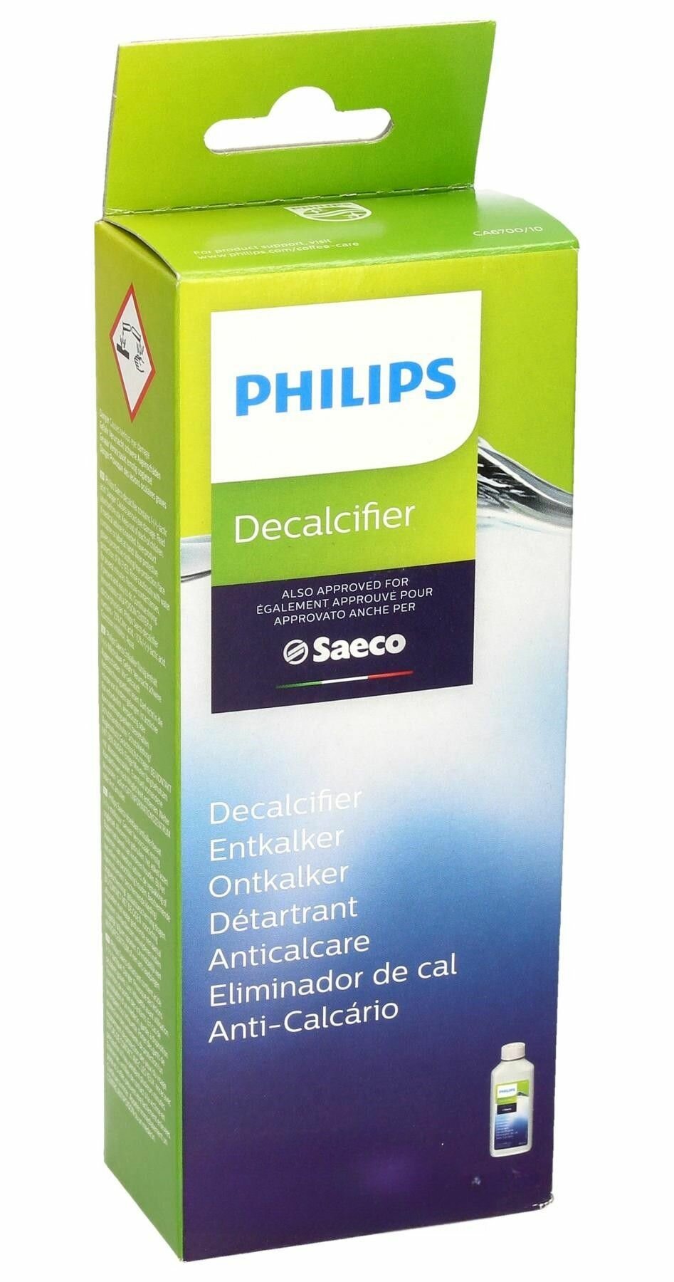 Средство для очистки от накипи CA6700/10 для кофемашин Philips-Saeco 250ml - фотография № 5