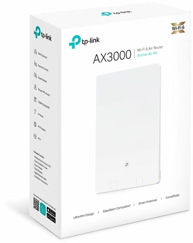 Wi-Fi роутер TP-LINK Archer Air R5, AX3000, белый