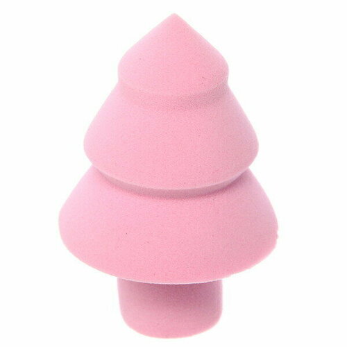 Спонж для контуринга в пакете «Новогоднее чудо - Ёлочка», цвет зелёный, 3*5см (коробка PVS)