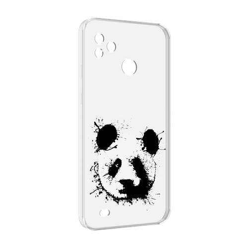 Чехол MyPads клякса-панда для Tecno Pop 5 Go задняя-панель-накладка-бампер чехол mypads яркая панда детский для tecno pop 5 go задняя панель накладка бампер