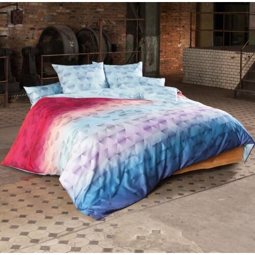 Постельное белье Estella Gradient Aqua 1.5-спальное 155х200 хлопок мако-сатин