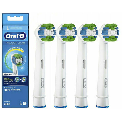 Насадка для зубной щетки Oral-B Precision Clean 4 шт 082456 V0044921/082456 насадка eb20rb для зубной щетки precision clean 4 шт
