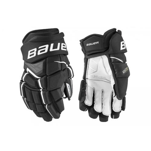 фото Краги хоккейные перчатки 14 черно-белые без бренда
