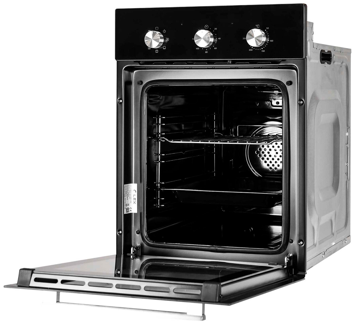 духовка электрическая LEX EDM4570BL 45см 55л 7 режимов черный - фото №3