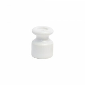 Ретро изолятор EDISEL керамический цвет белый 19х24 (упаковка 50 шт)