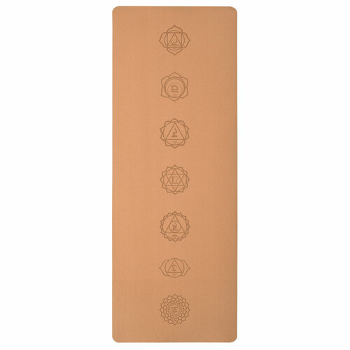 фото Коврик для йоги пробковый chakras lite 183*68*0,45 см yogatops