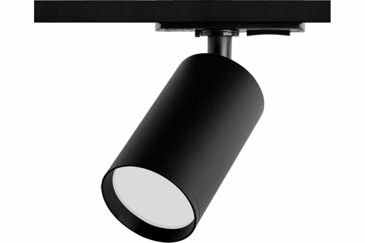 фото Трековый светильник Wolta ip20 под лампу gu10 черный WTL-GU10/02B