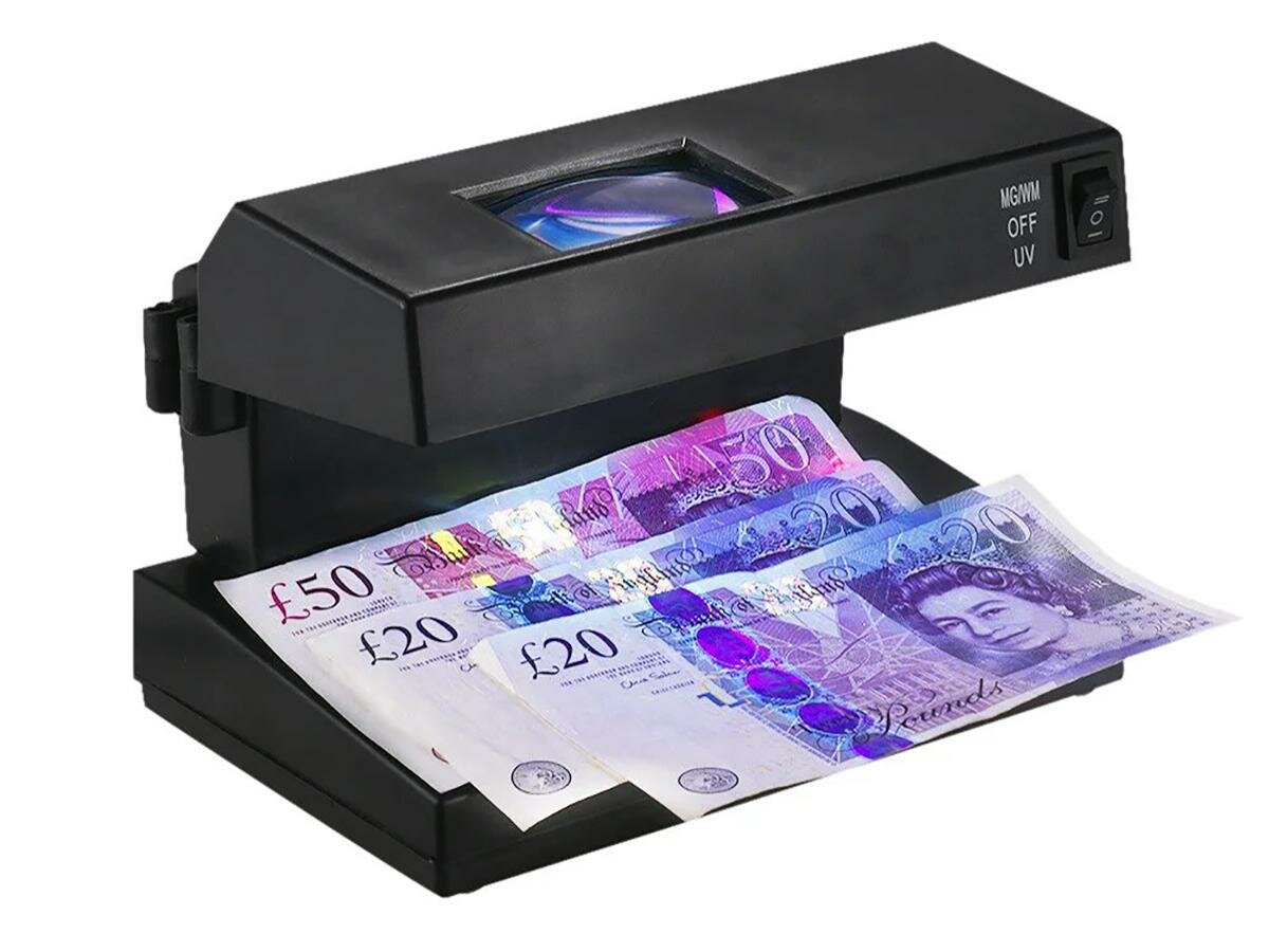 фото Детектор денежных купюр FJ-F-38 DOLS-PRO (V89606FJ2) - проверка купюр на подлинность, аппарат для проверки купюр, проверка денежных купюр