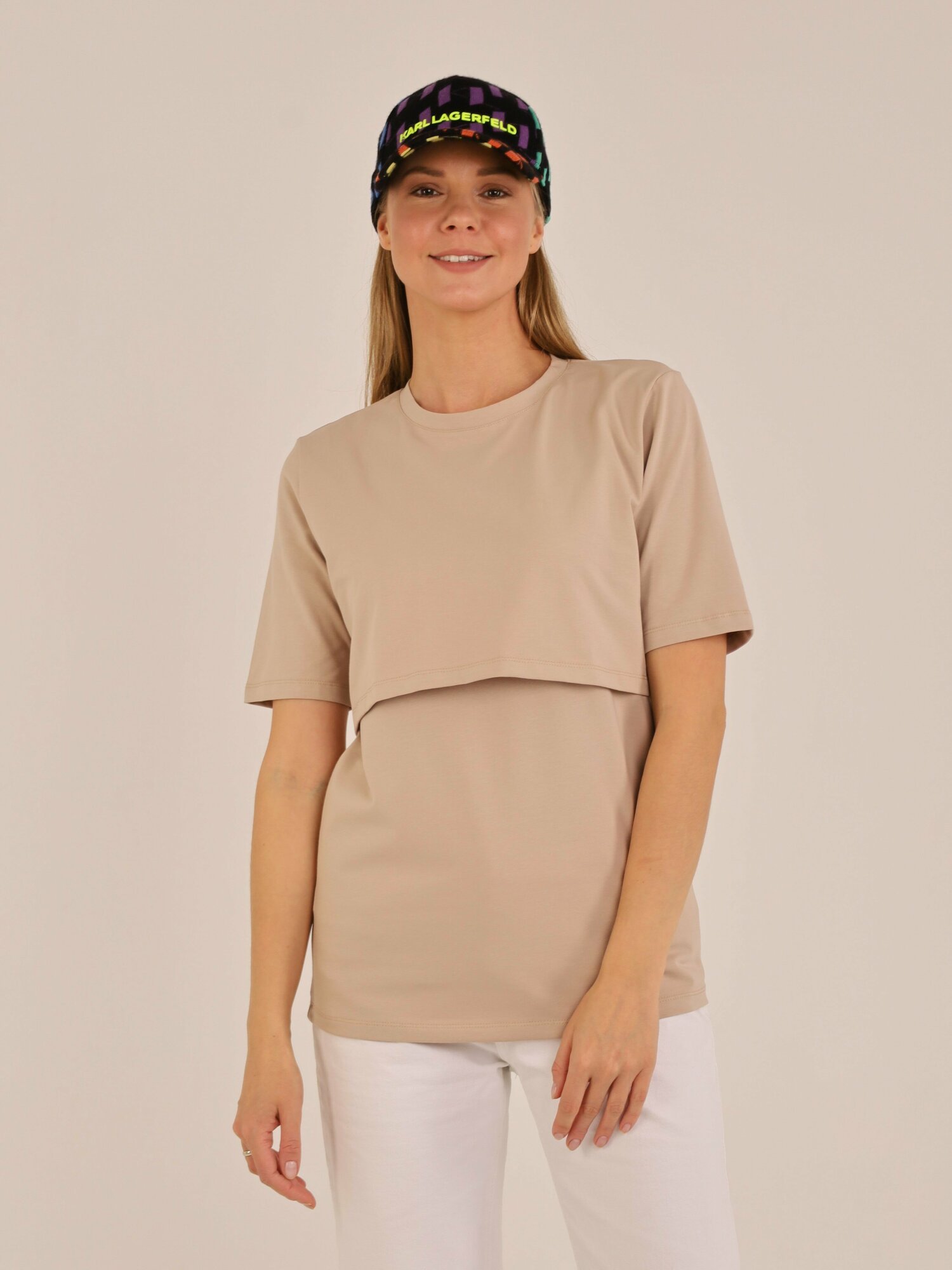 Футболка для кормящих мам