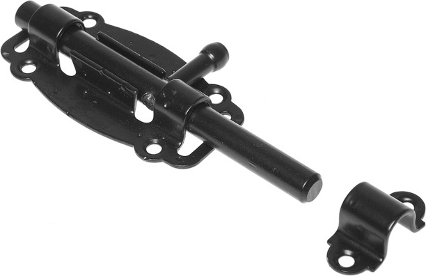 Задвижка дверная 100 мм круглая черн. мат. STARFIX SMP-22556-1