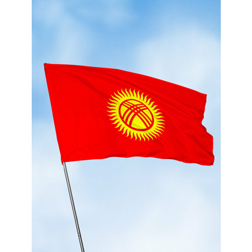 Флаг Киргизии (Кыргызстана) 90х135 см
