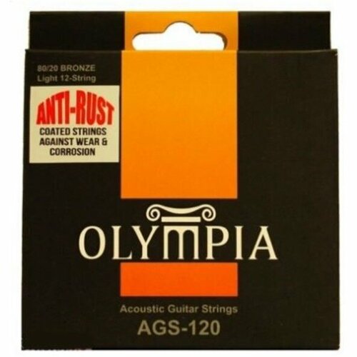 Струны для акустической гитары Olympia AGS120 olympia ebs 450 струны для 4 х струнной бас гитары