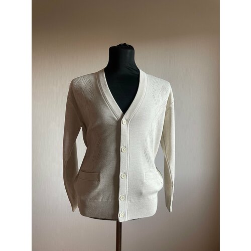 Кардиган , шерсть, размер M, бежевый