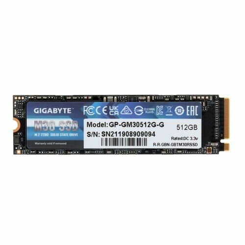 Твердотельный накопитель Gigabyte M30 512Gb PCI-E 3.0 GP-GM30512G-G - фото №18