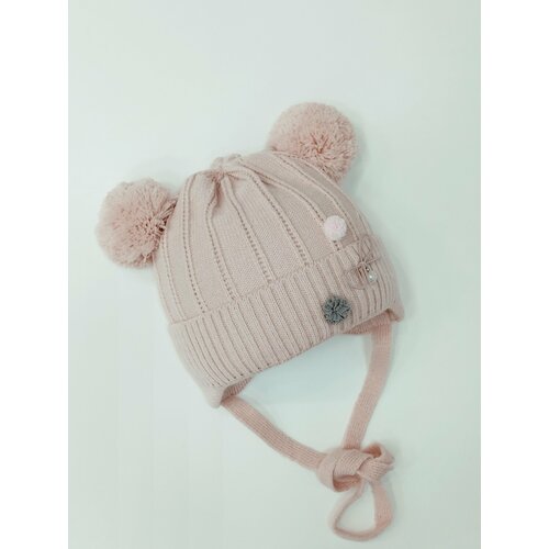 фото Шапка мой ангелок, размер 0-3 месяцев (35-41), розовый