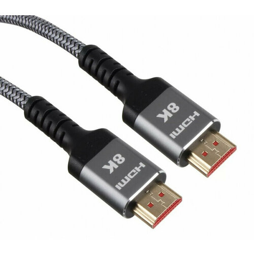 VCOM Кабель VCOM HDMI 19M/M, ver. 2.1 8KX60Hz (Econom) оплетка 5m iOpen vcom кабель интерфейсный hdmi hdmi acg859a 1 5 19m m ver 2 1 8kx60hz econom оплетка 1 5m iopen