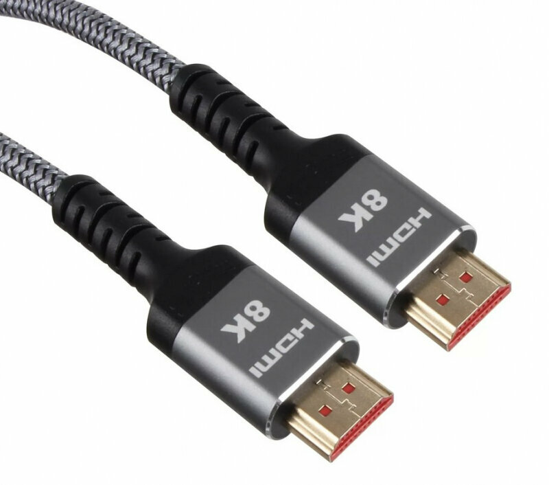 VCOM Кабель VCOM HDMI 19M/M ver. 2.1 8KX60Hz (Econom) оплетка 5m iOpen