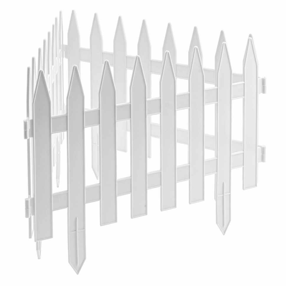 Забор декоративный Классический, 28х300см, зеленый Palisad - фото №5