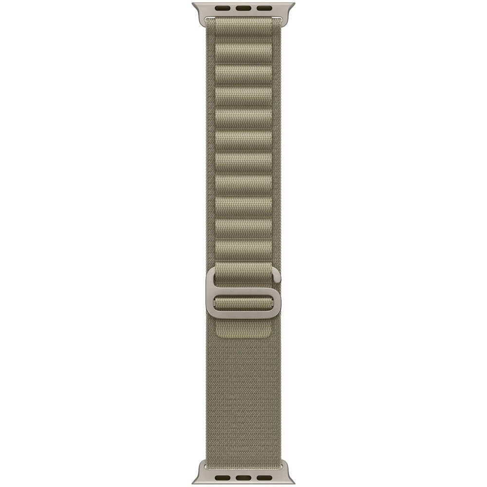 Смарт-часы Apple Watch Ultra 2 49 мм Titanium M текстильный ремешок оливковый - фото №6
